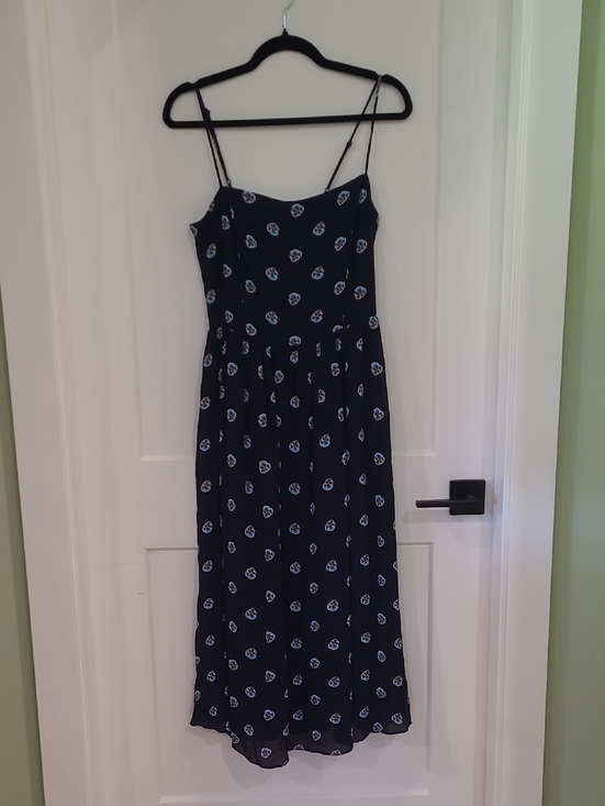 Babaton Dresses & Skirts - Babaton Navy Blue Floral Maxi Dress